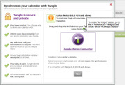 Instructions for enabling the Tungle widget with Lotus Notes. (Found under the Calendars & Contacts tab)